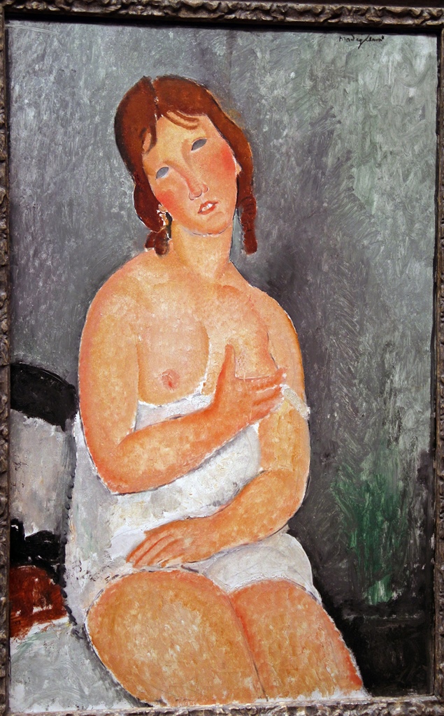 Young Woman in a Shirt, Amedeo Modigliani (1918)